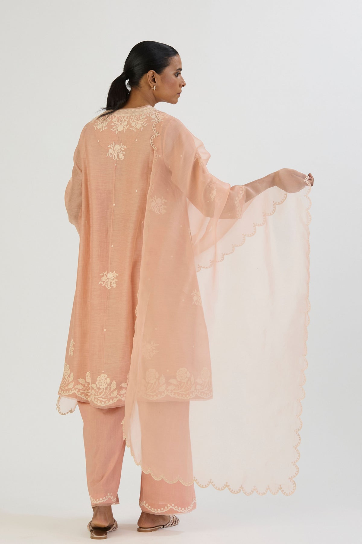 Light pink Yami Dupatta