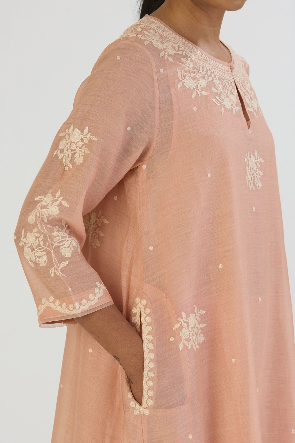 Light pink Yami Kurta Pant