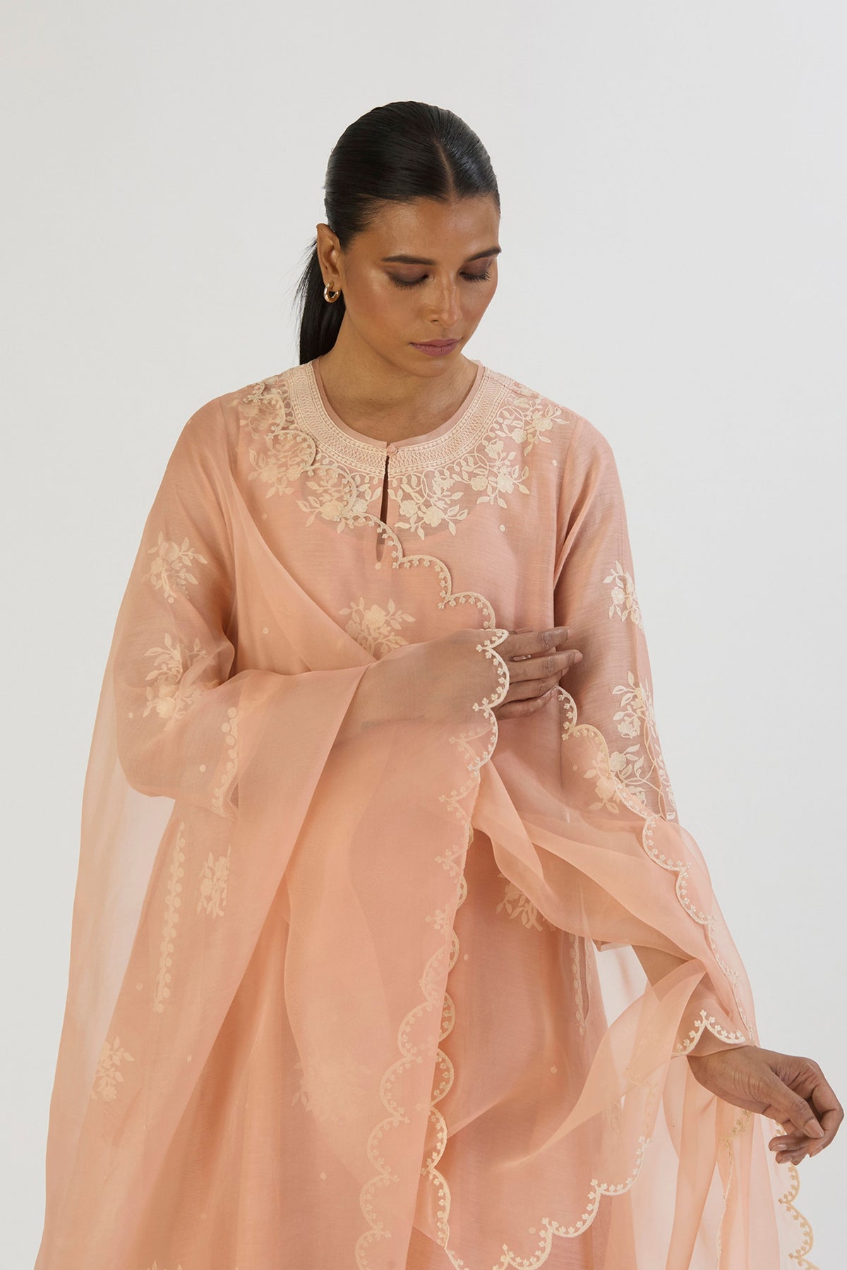 Light pink Yami Dupatta