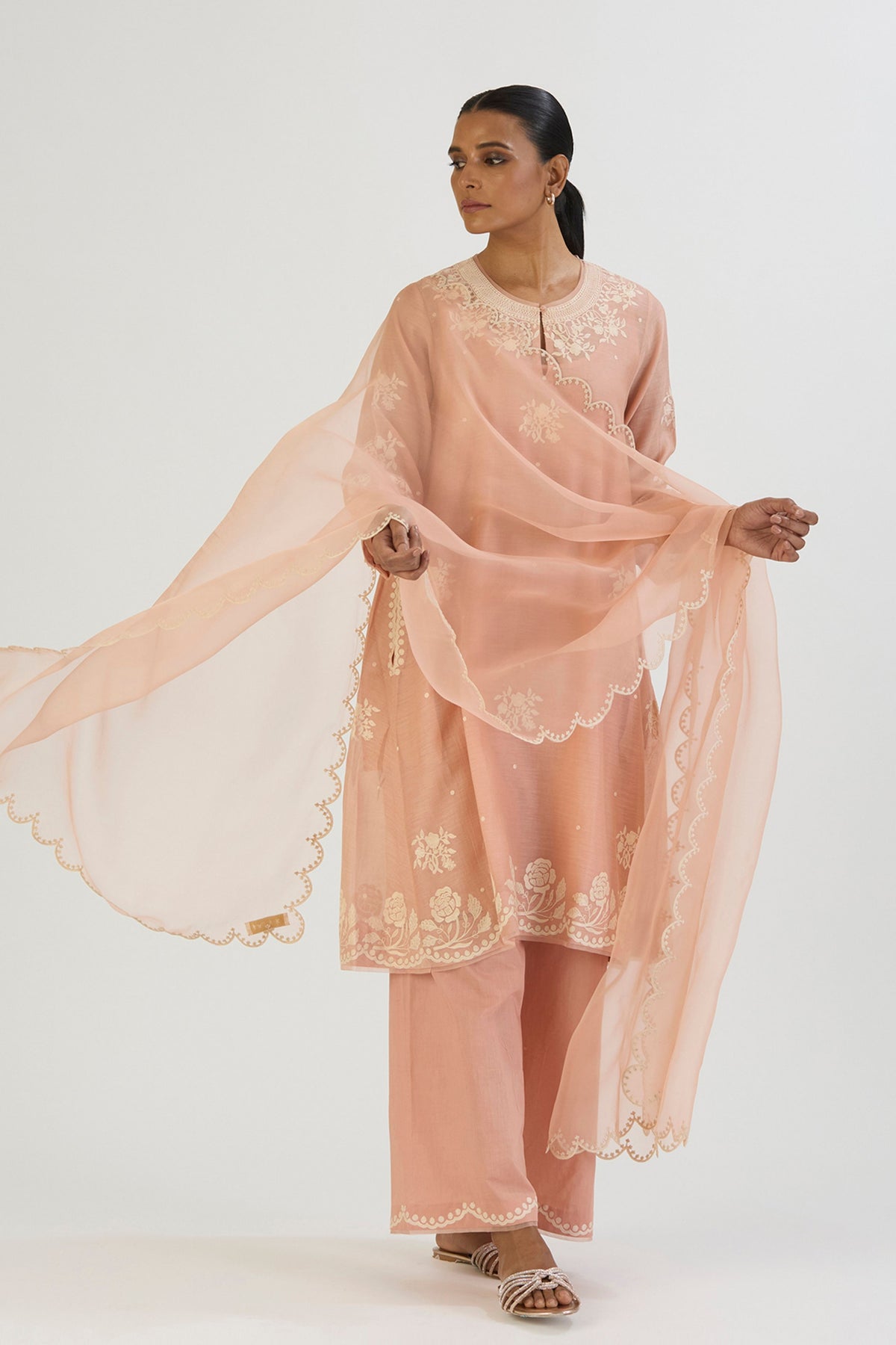 Light pink Yami Kurta Pant