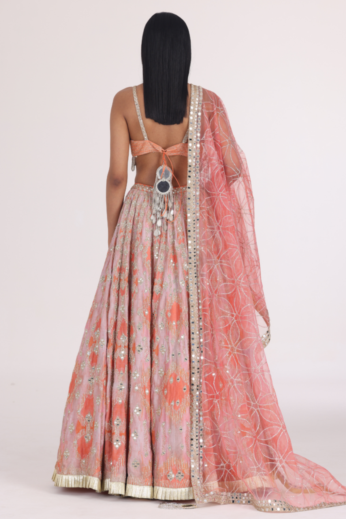 Muted Hues Printed Lehenga Set