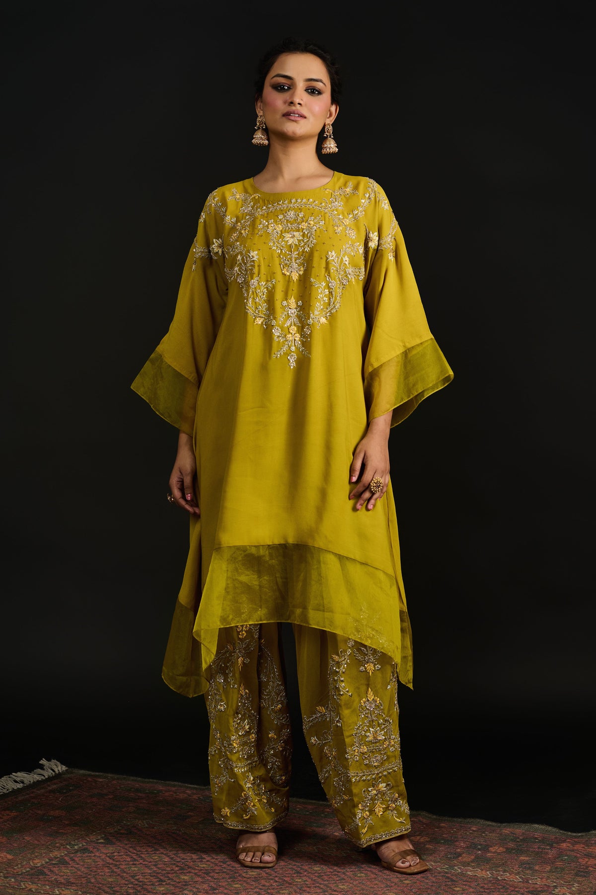 Zahra Lime Green Kurta Set