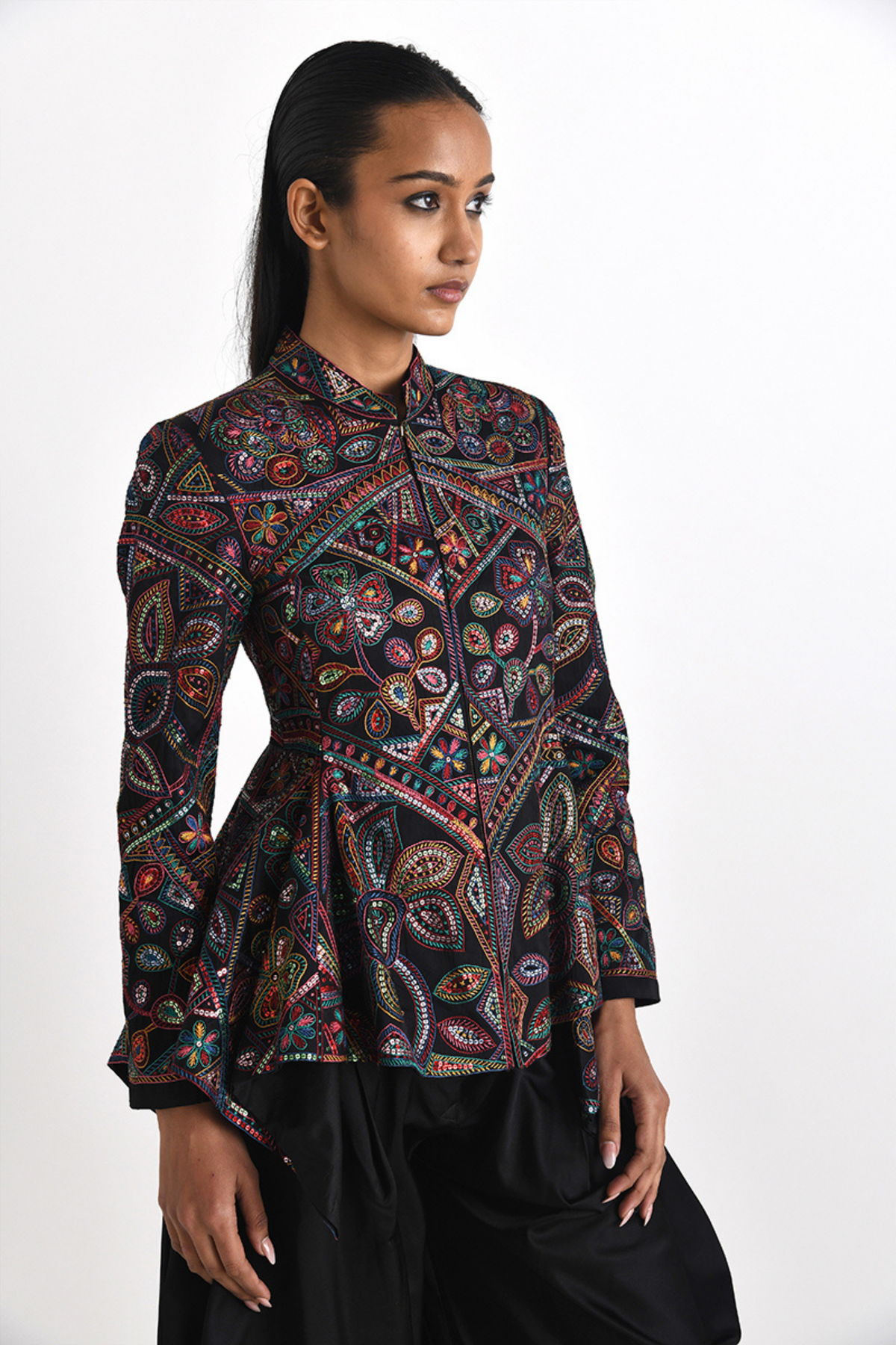 Antea Asymmetric Multi Colour Jacket