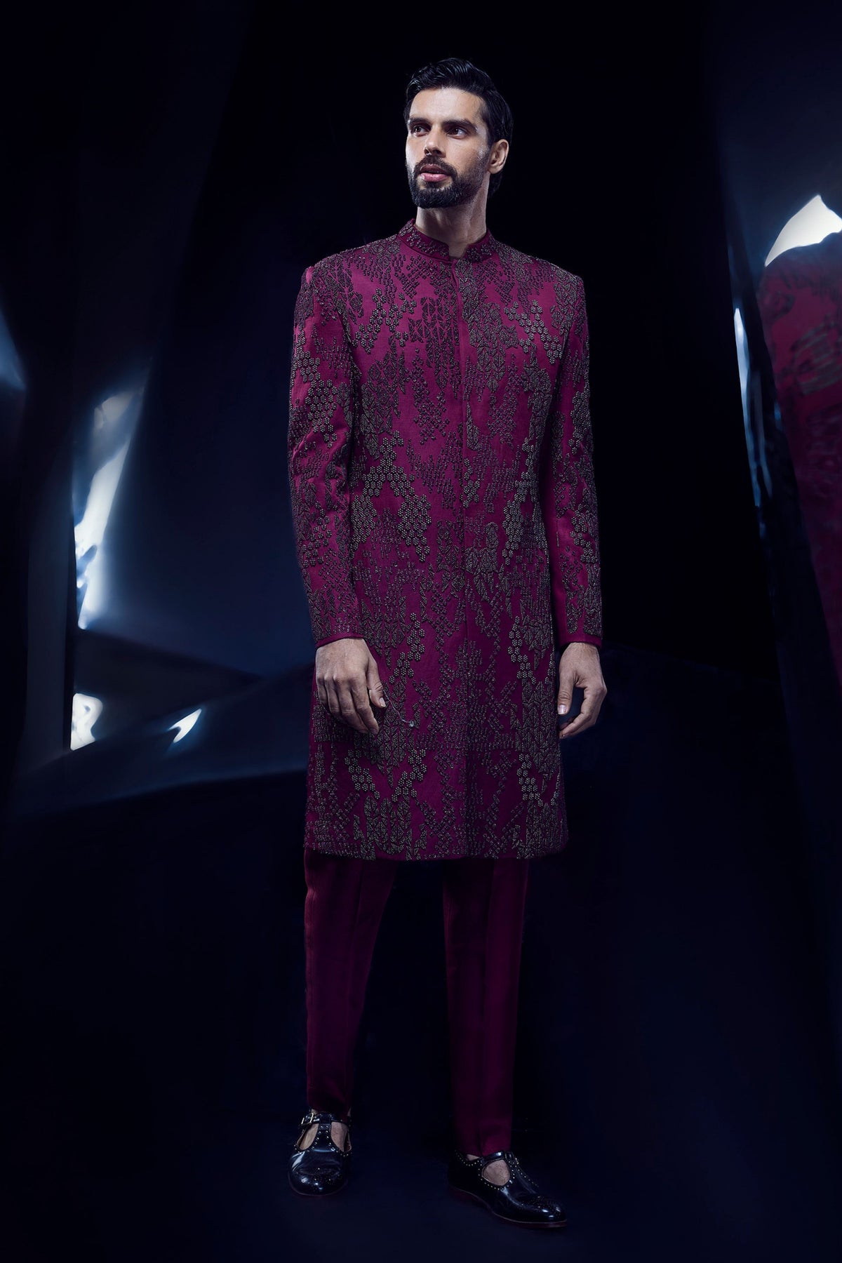 Pyrrhus Garnet Sherwani