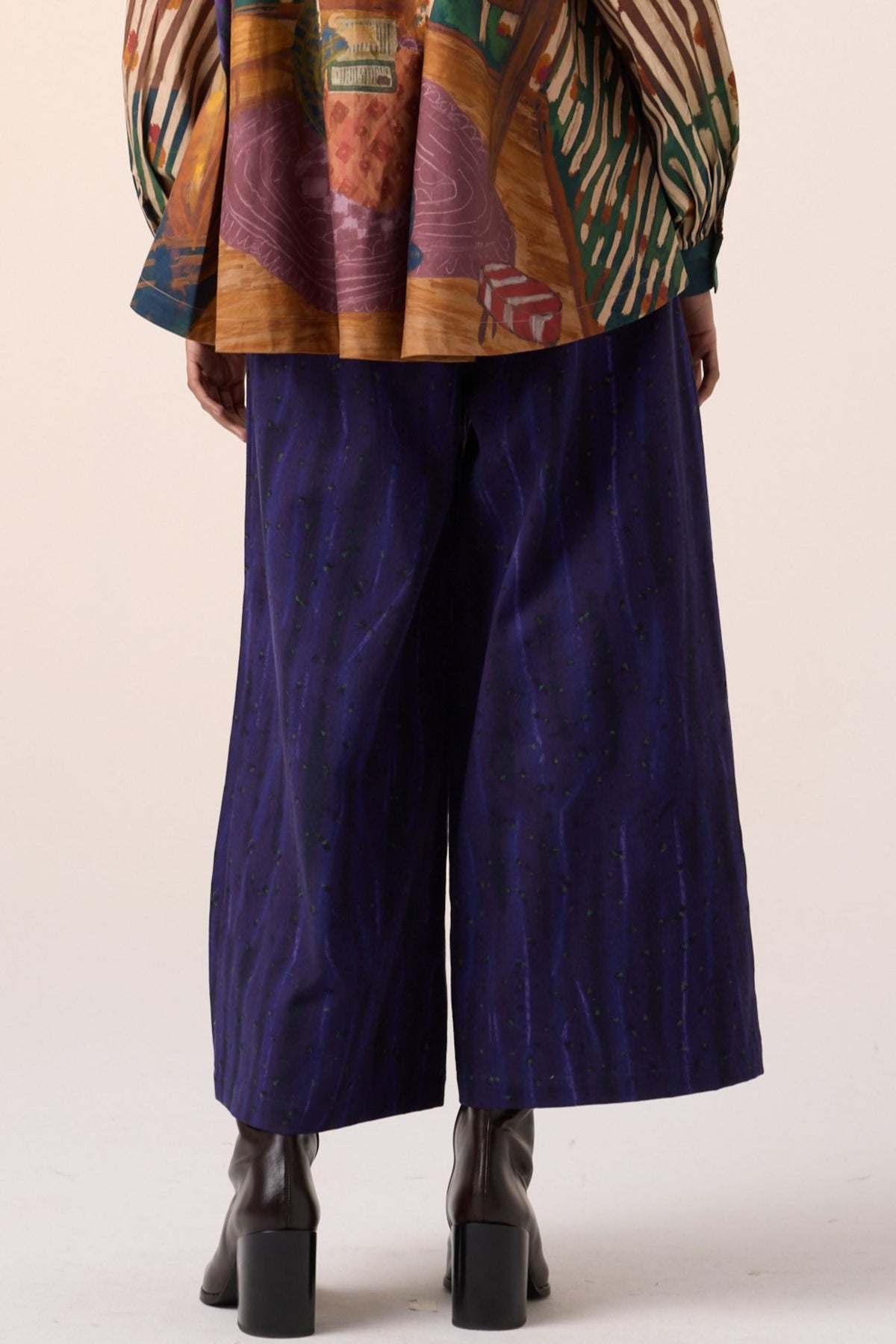 Purple Wide Leg Pant