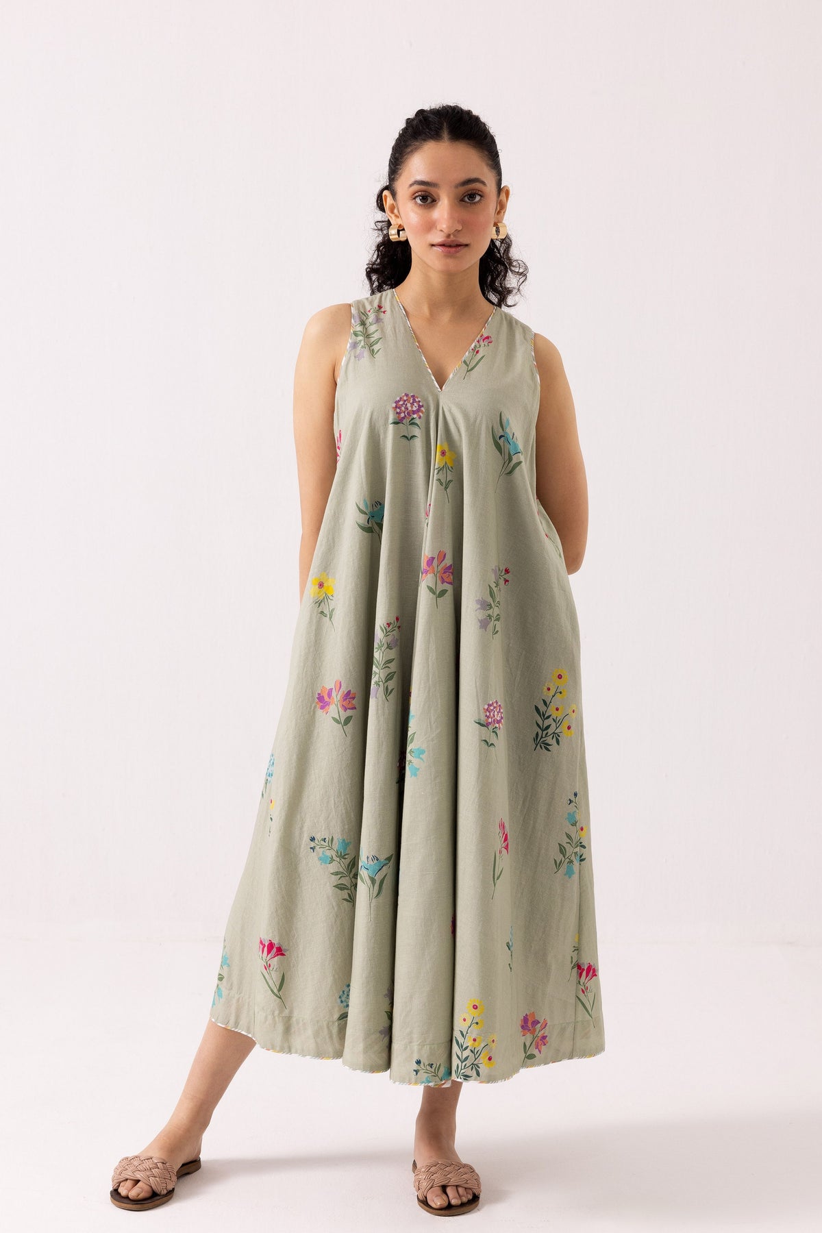 Orchid Sage Green Dress