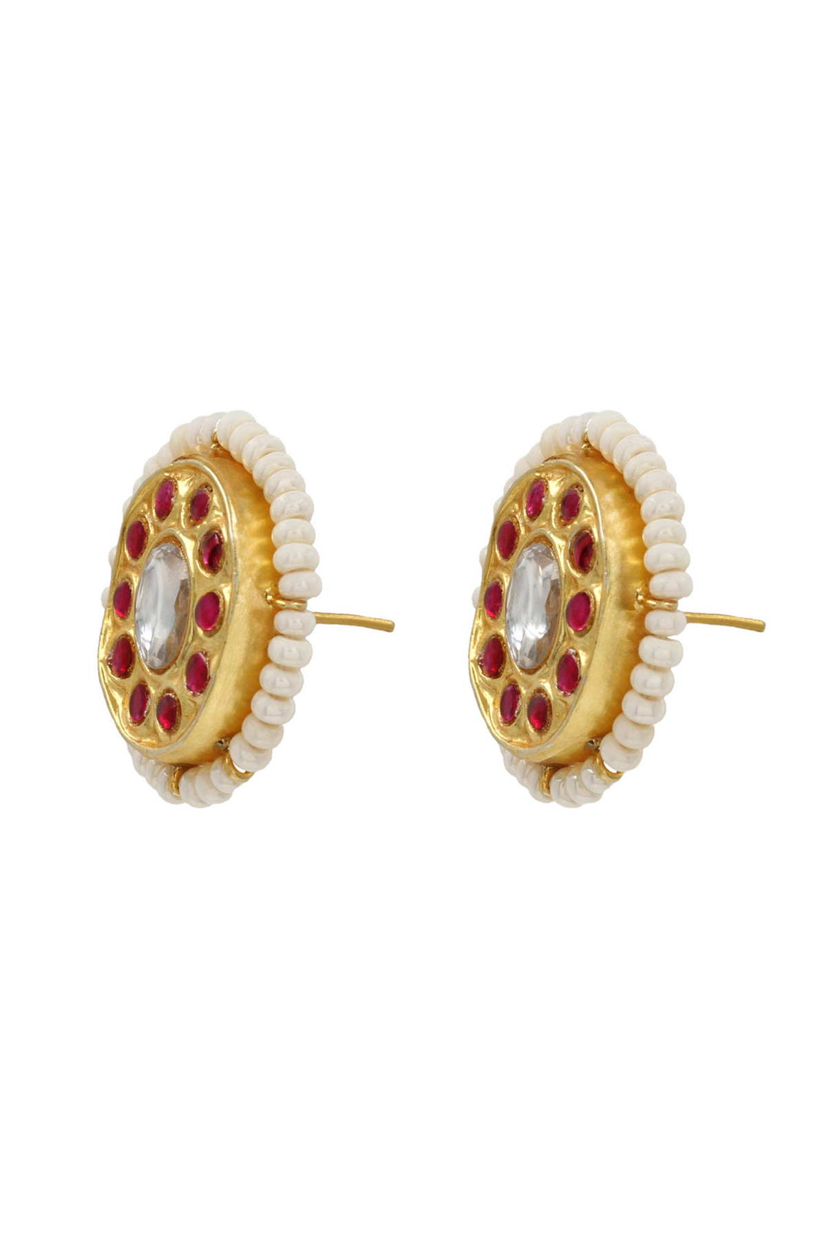 Sophisticated Shine Kundan Earrings.