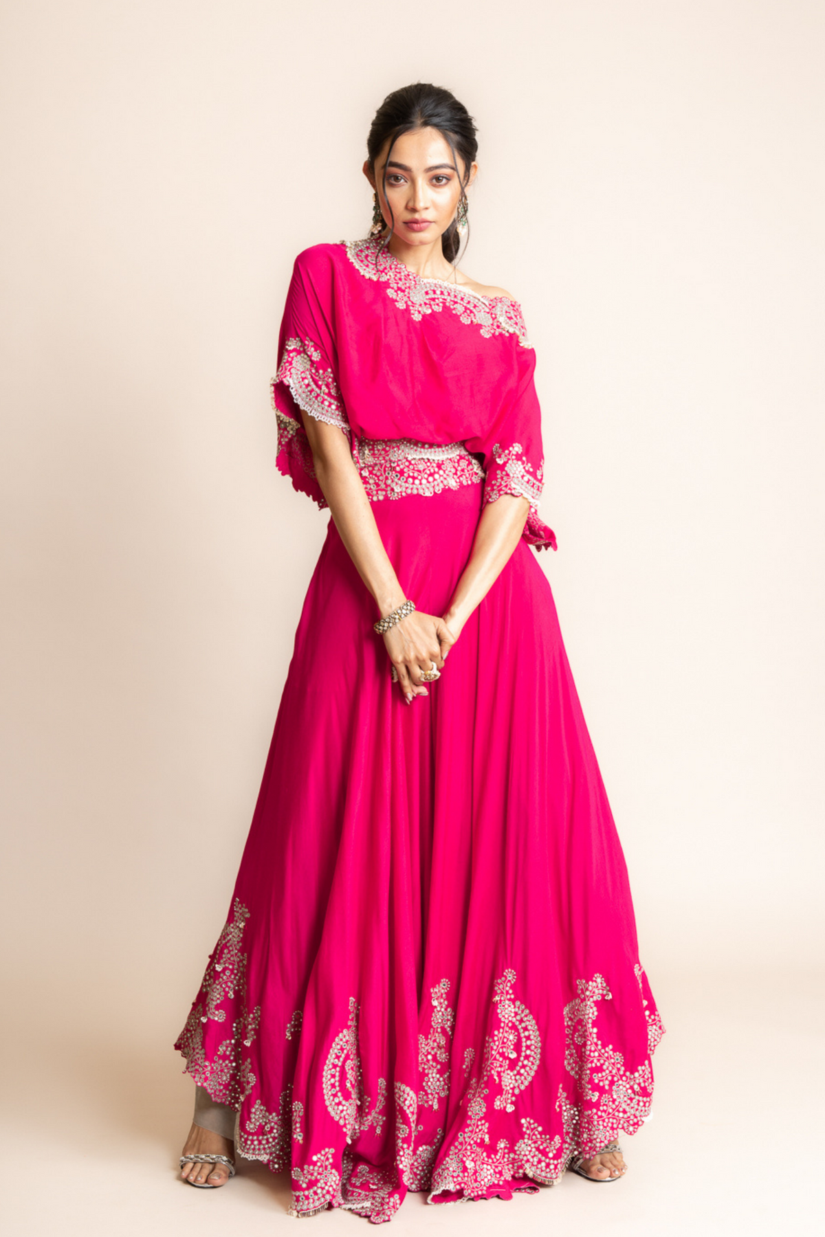 Fuchsia Sharara Set