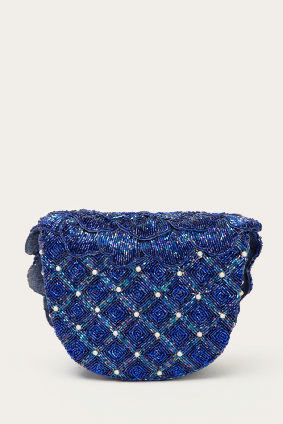 Coco Mini Beaded Sling – Electric Blue