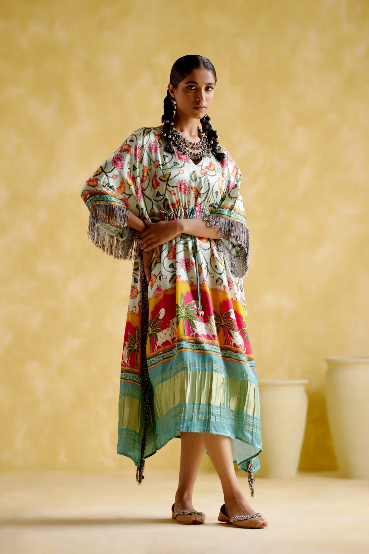 Angelapichwai Print Digital Kaftan