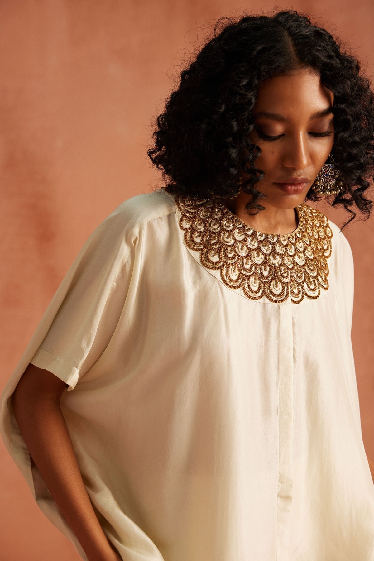 Sequence Collar Kaftan Set