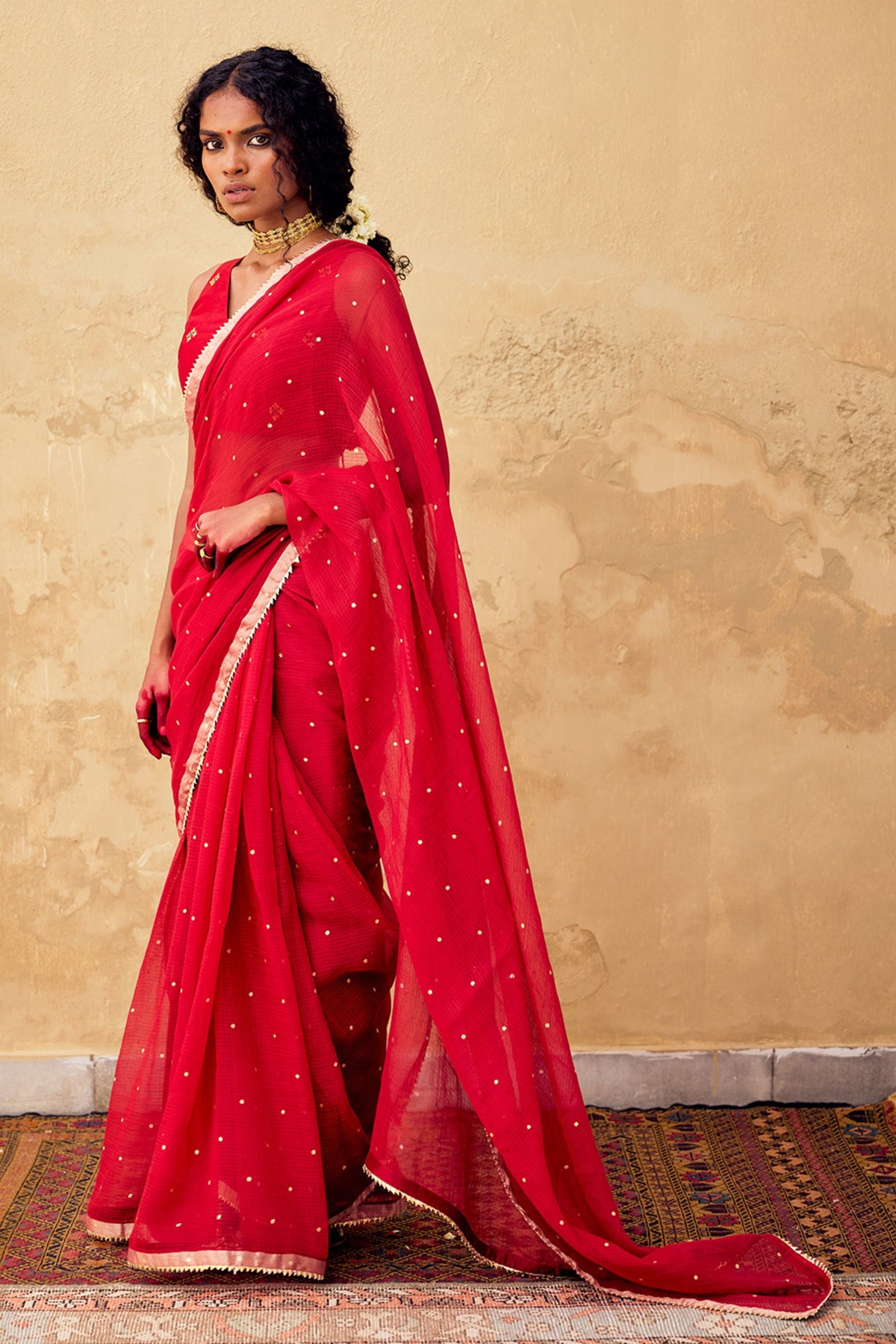 Maharani Saree in Red