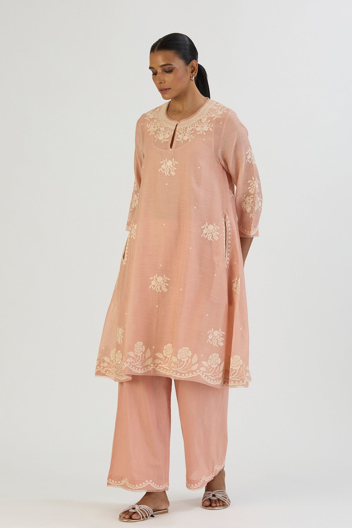 Light pink Yami Kurta Pant