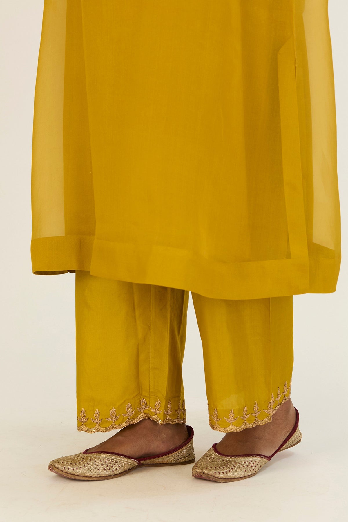 Rysa Lime Green Kurta &amp; Pants