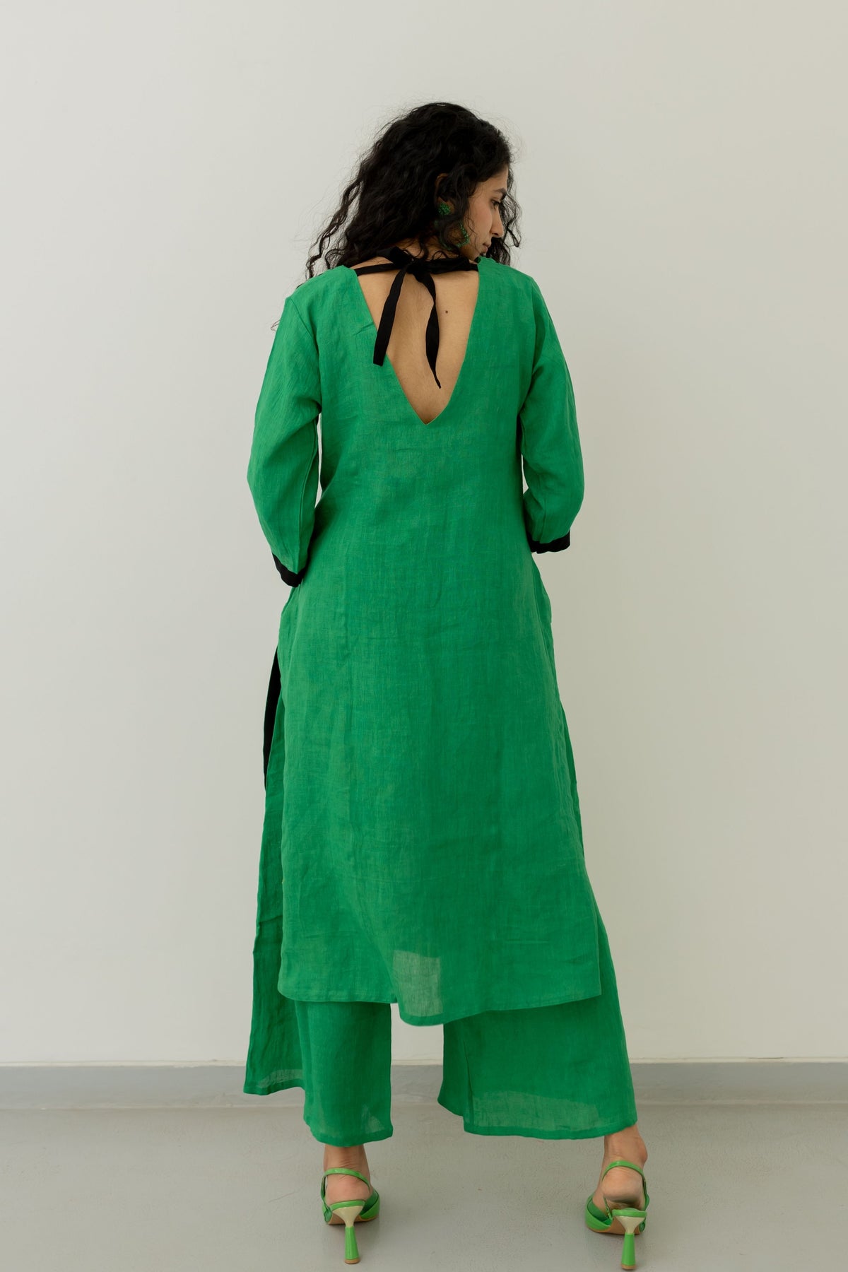 Bottle Green Kurta Set