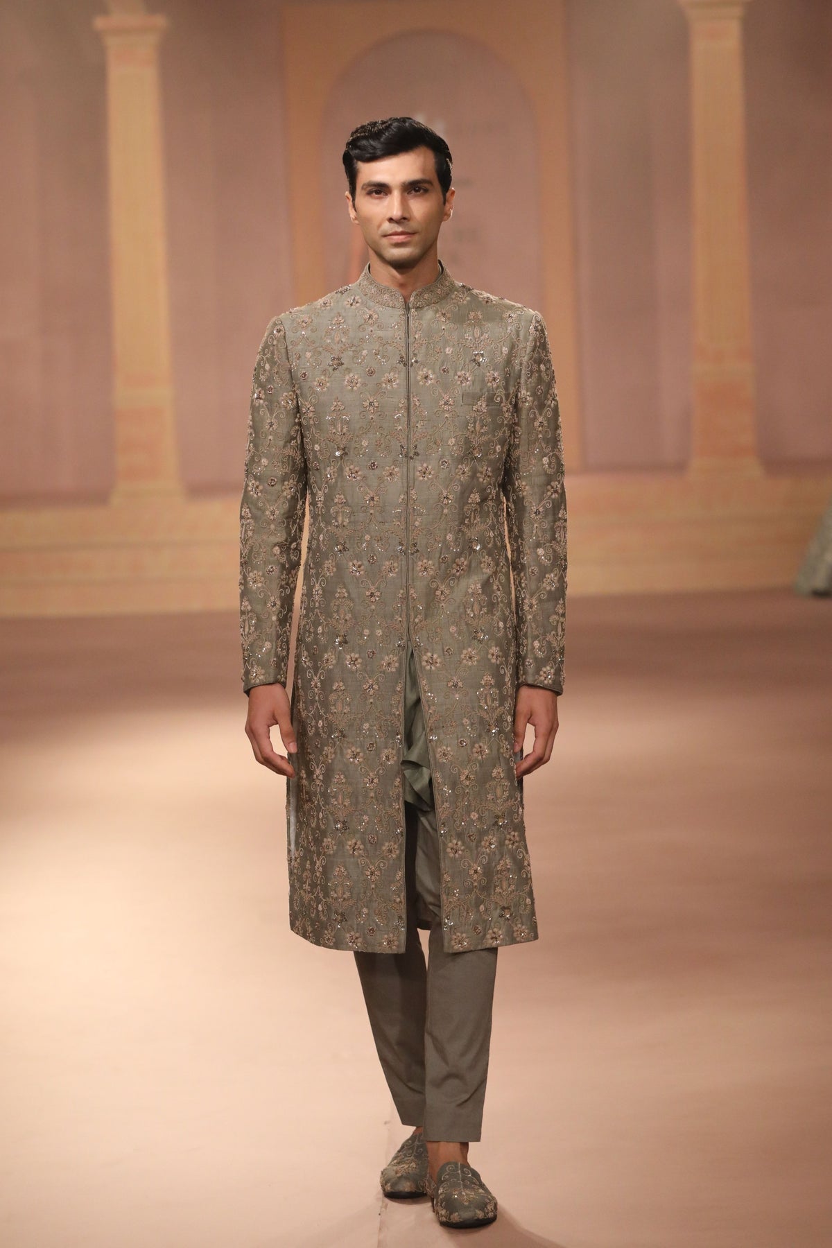 Mint Sherwani Set