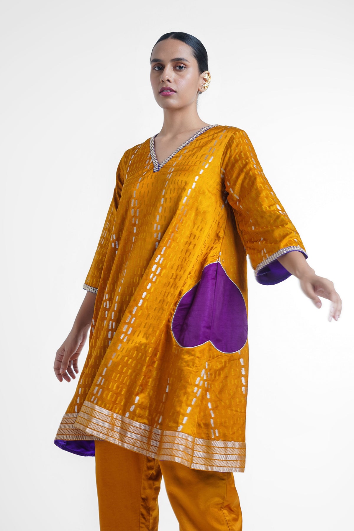 Mustard Raha Kurta Set