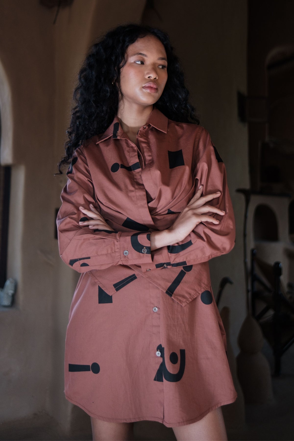 Copper Triangle Seattle Shirt Dress