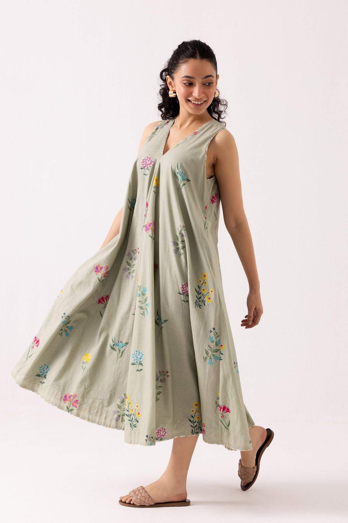 Orchid Sage Green Dress