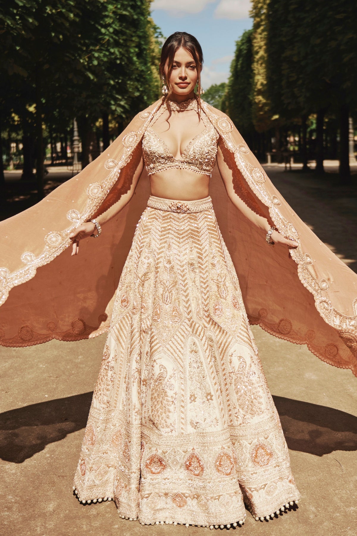 Rust Lehenga Set