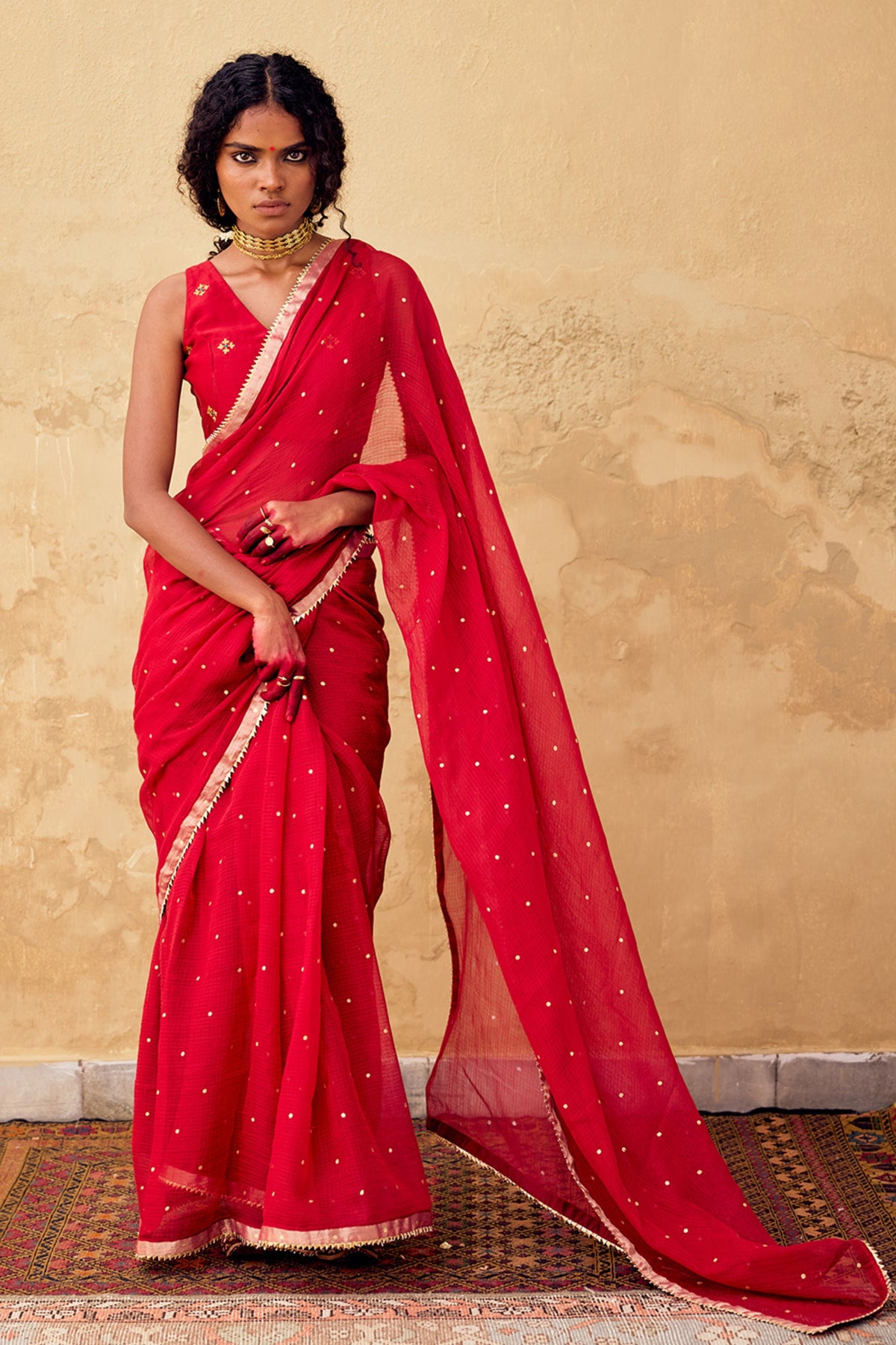 Maharani Saree in Red