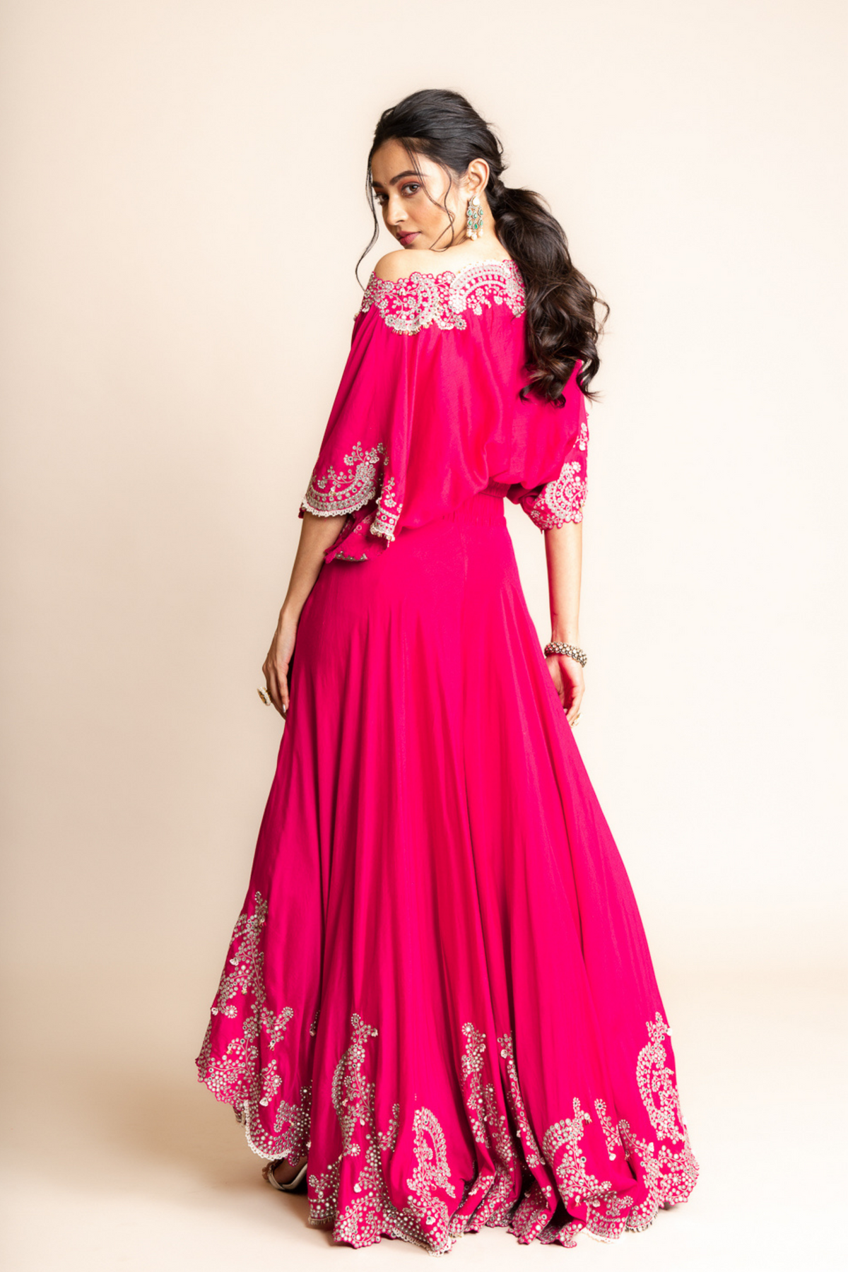 Fuchsia Sharara Set