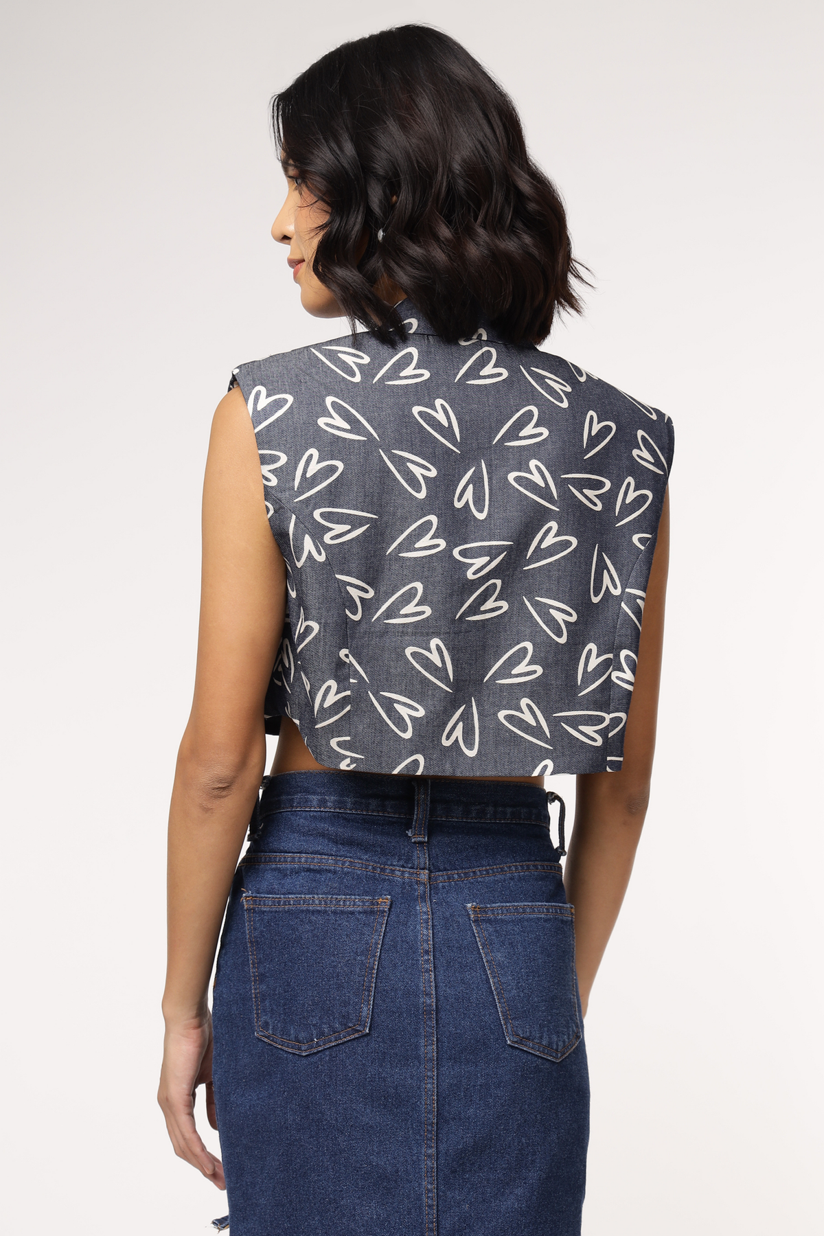 Sleeveless Denim Jacket