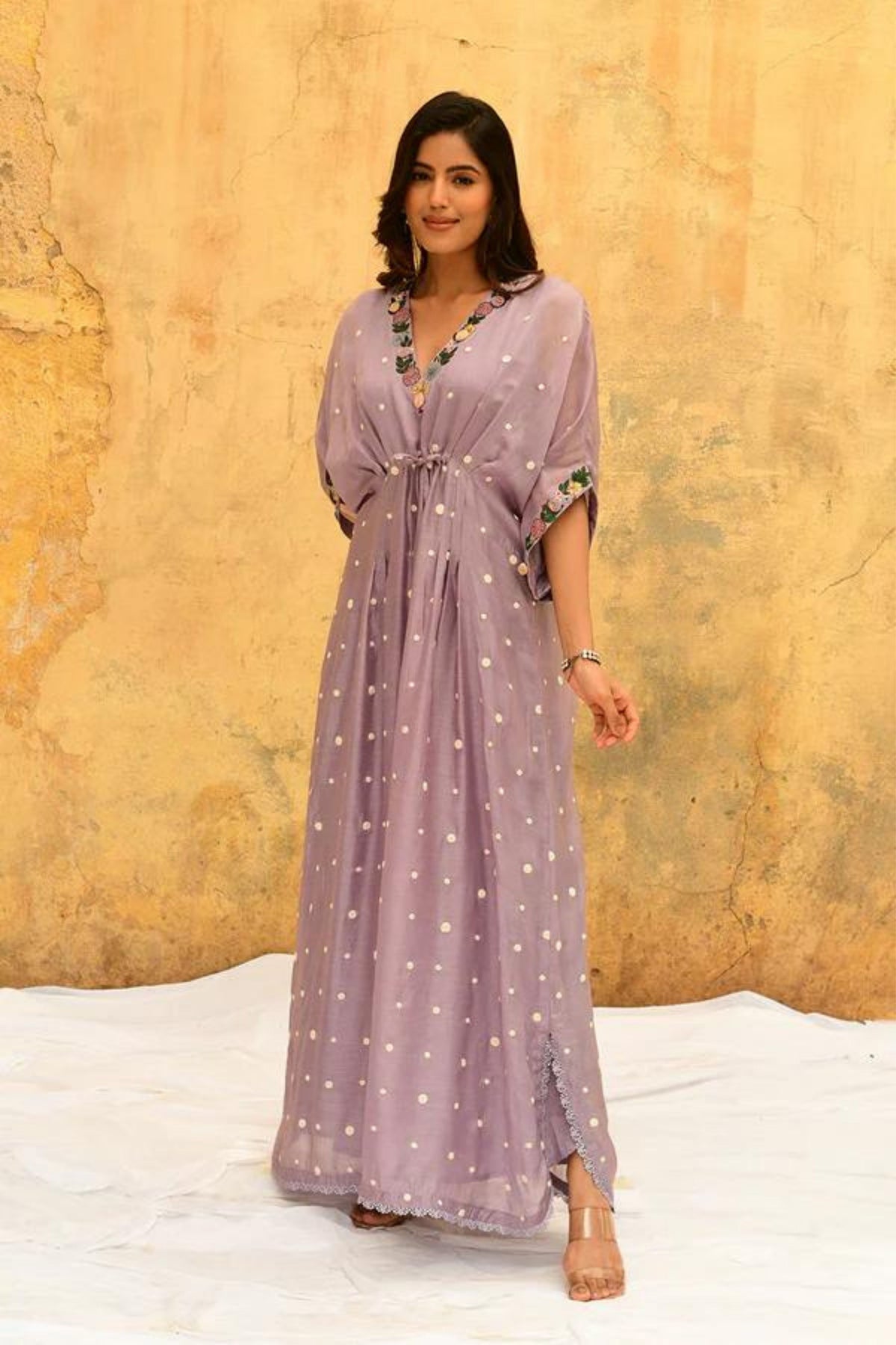 Lilac Orchid Long Kaftan