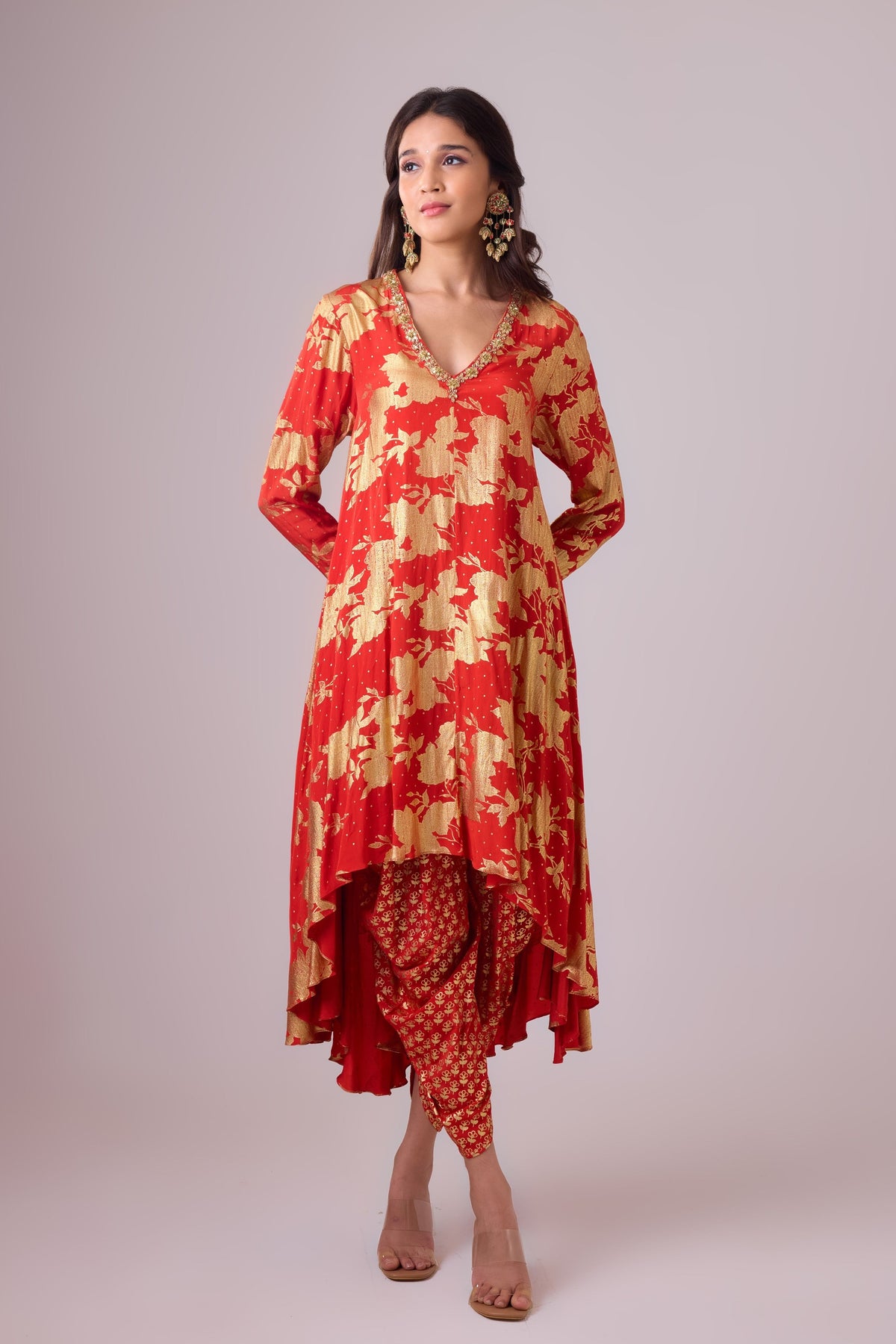 Sindori Red  Kurta Set