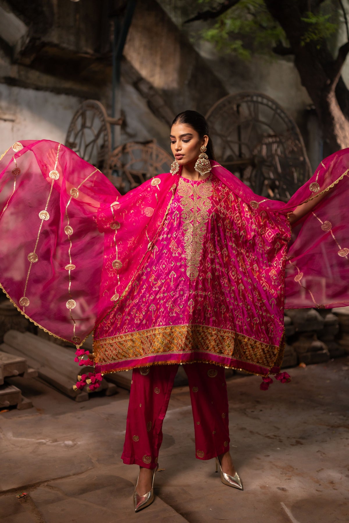 Pink Kaftan With  Pants