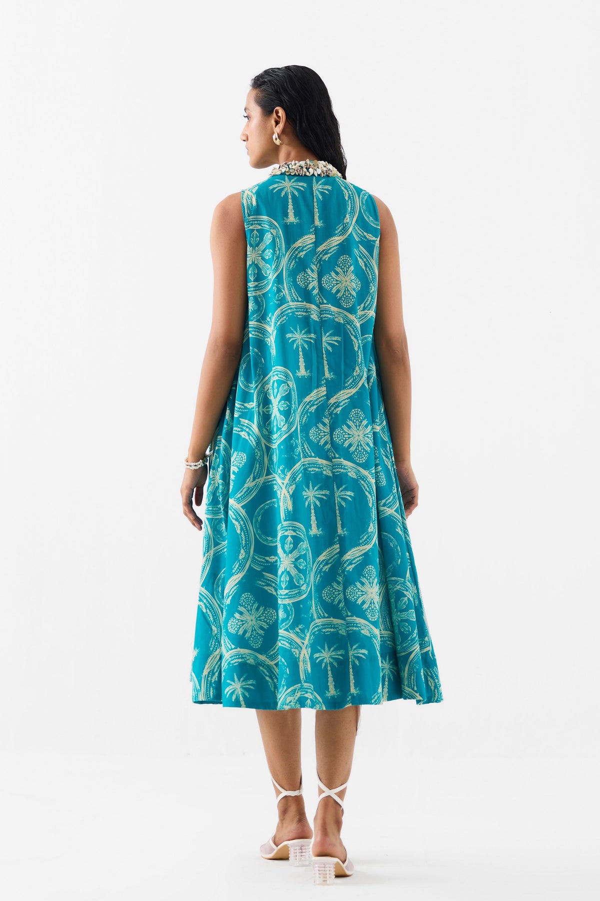 Coconut Palm A- Line Dress