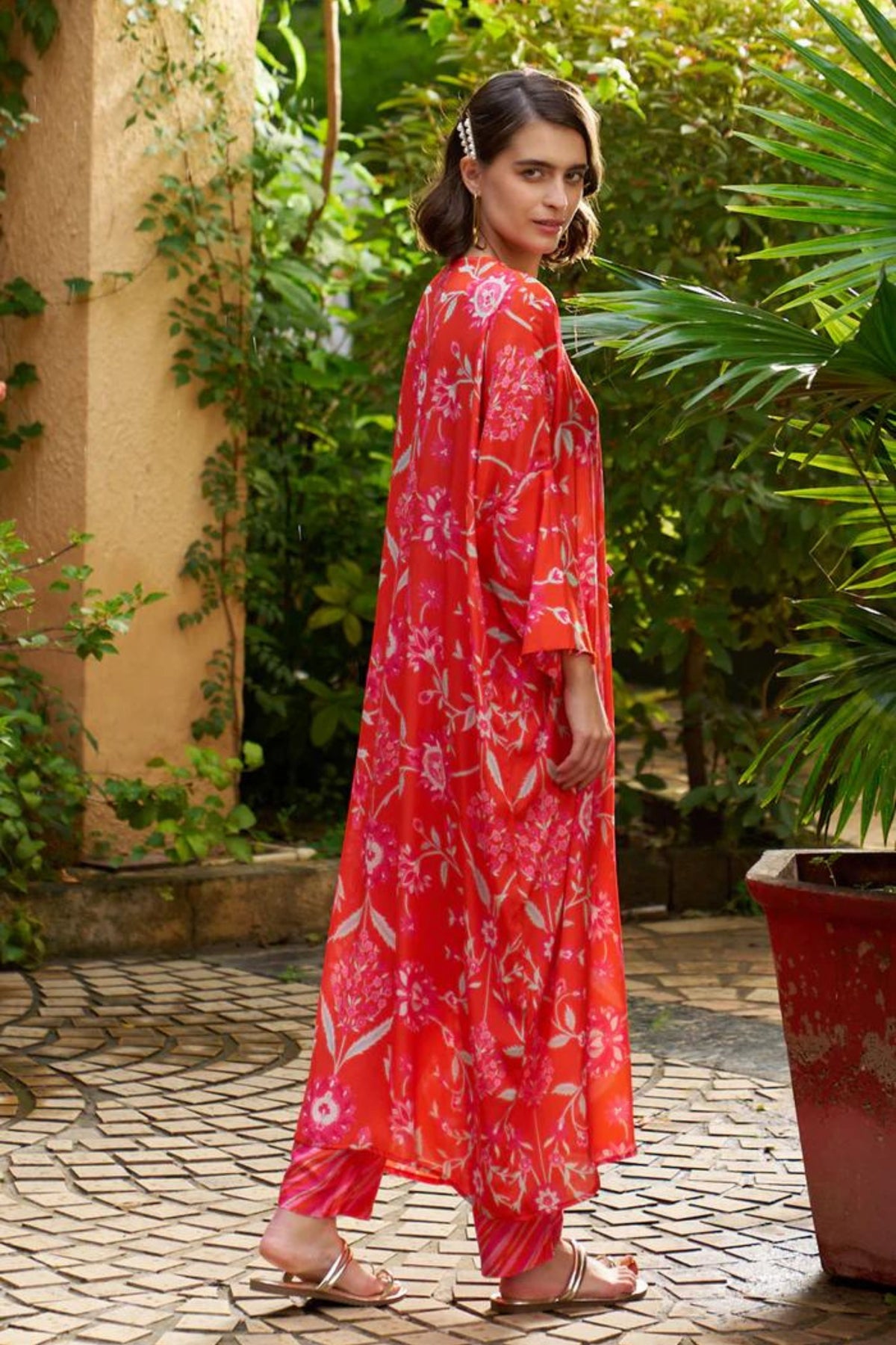 Scarlet Kaftan Set