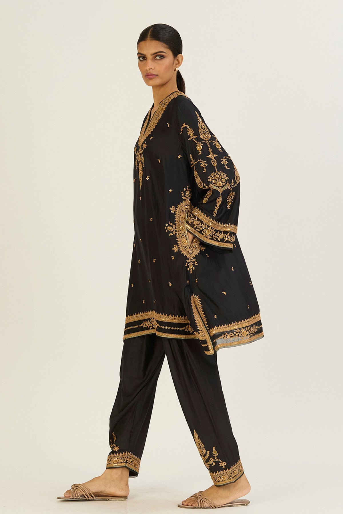 Sehmat Black Kurta &amp; Pants