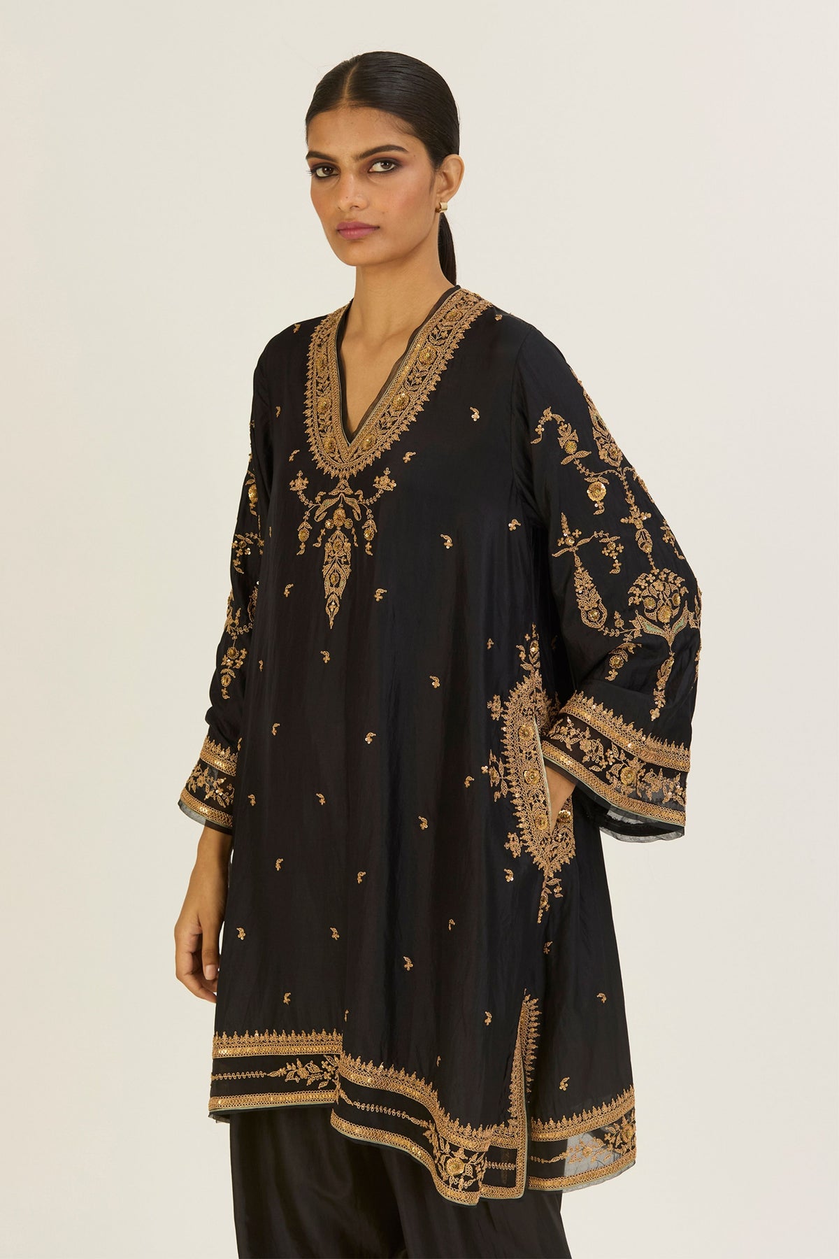 Sehmat Black Kurta &amp; Pants