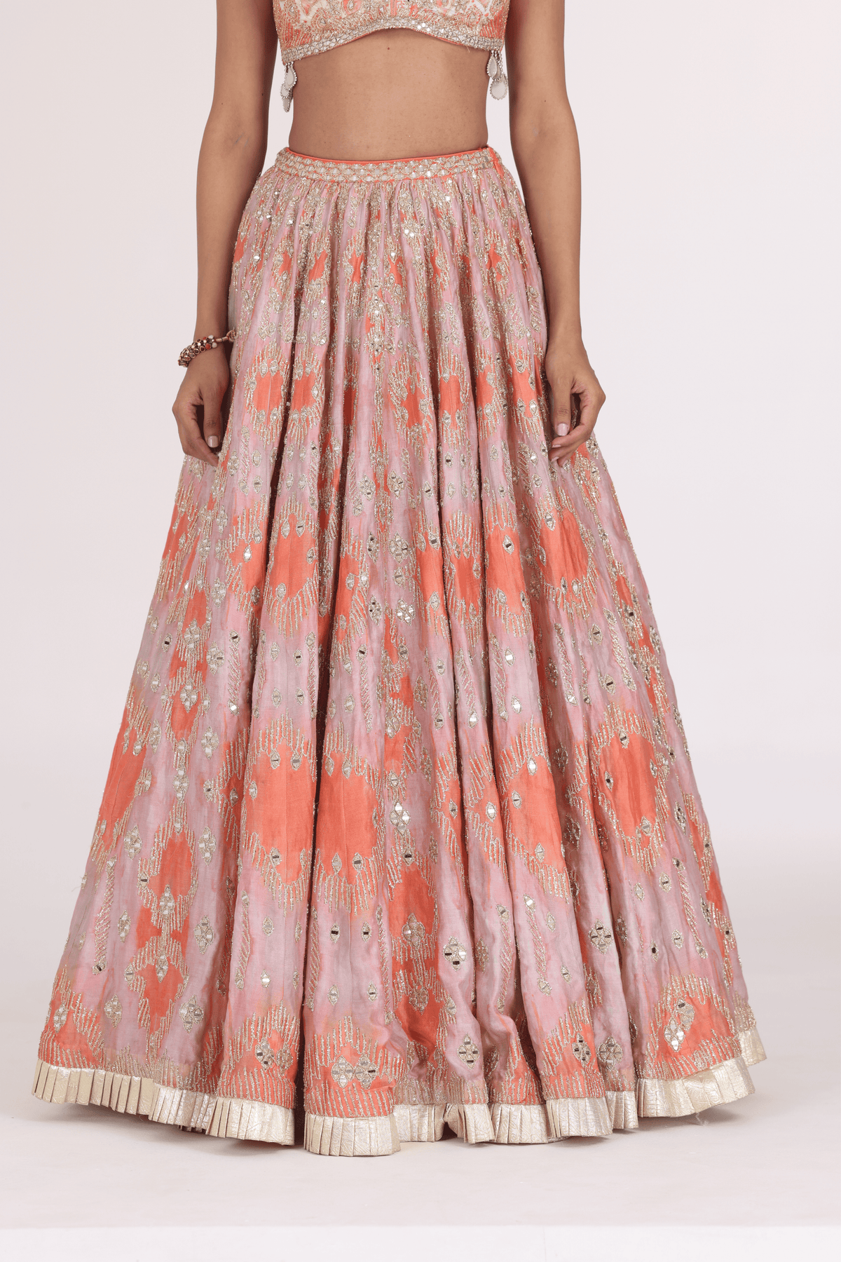 Muted Hues Printed Lehenga Set