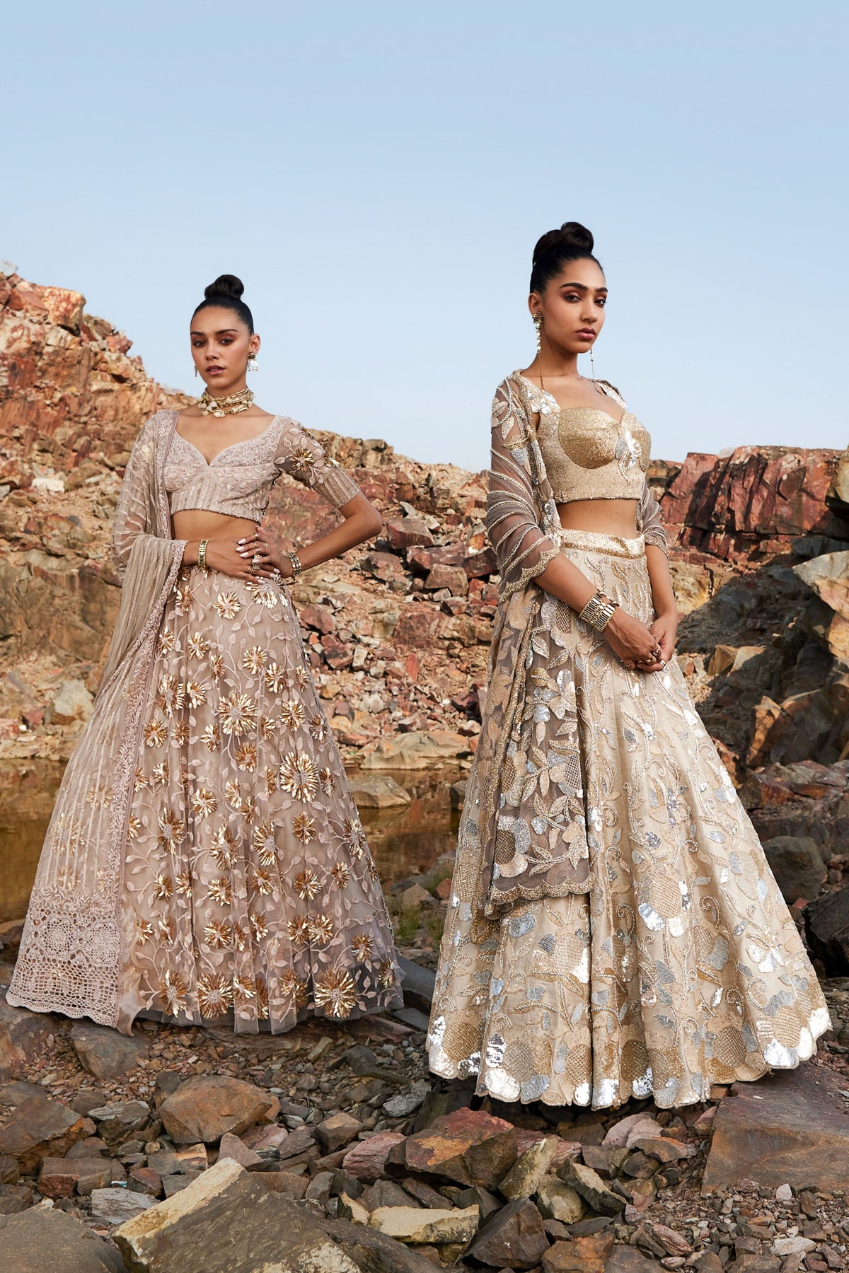 Desert Flora Sequins Lehenga