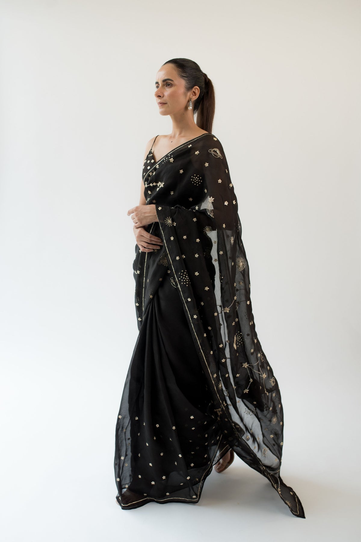 Andromeda Black Saree