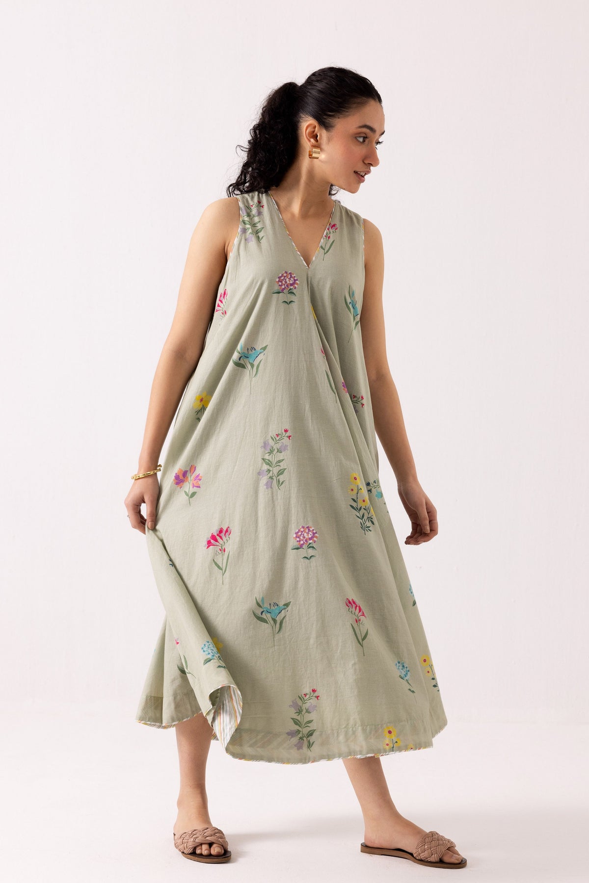 Orchid Sage Green Dress