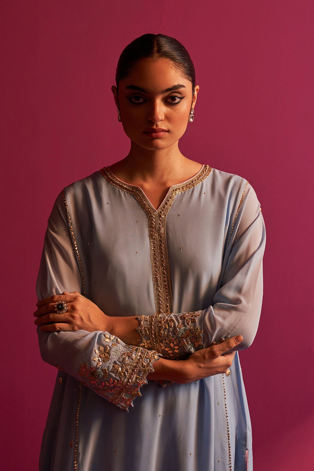 Powder Blue Hana Kurta Set