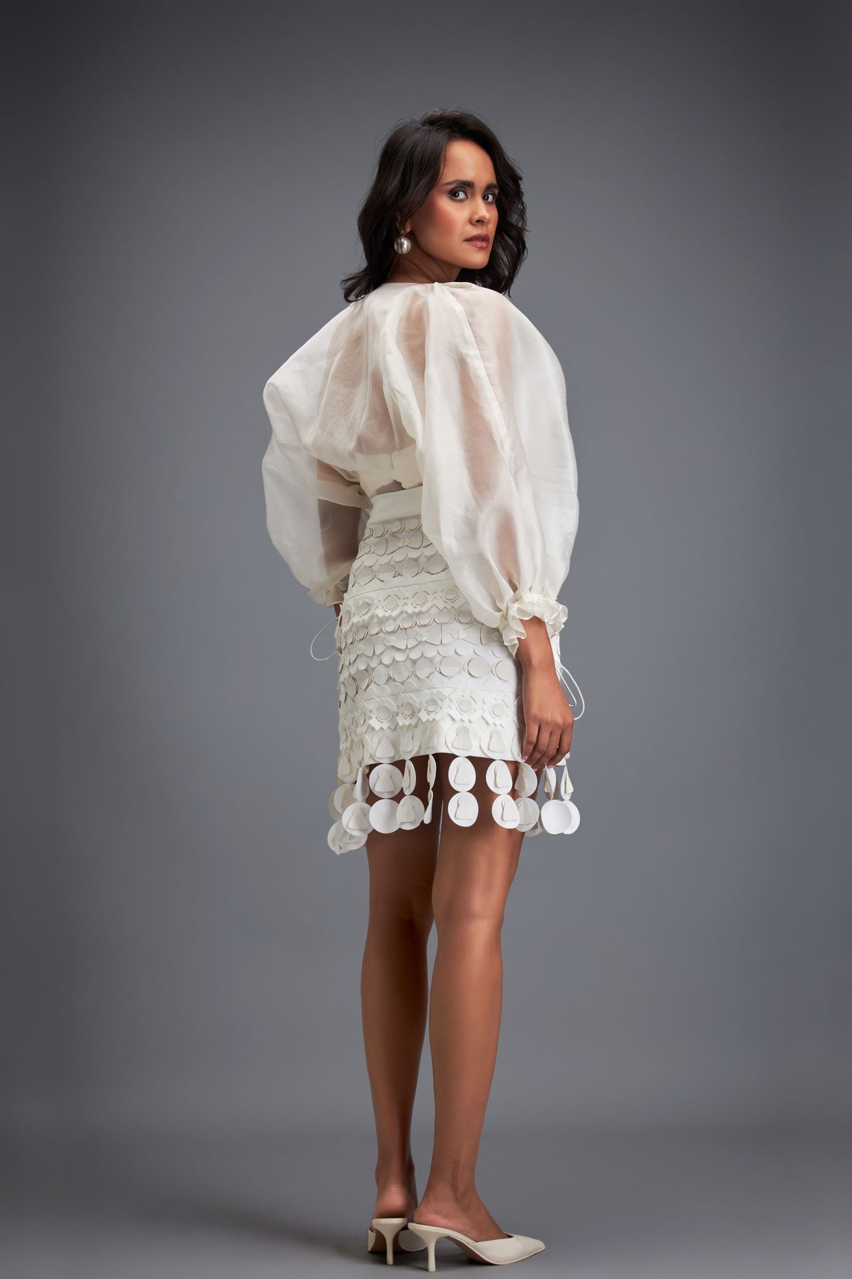 White Skirt With Layered