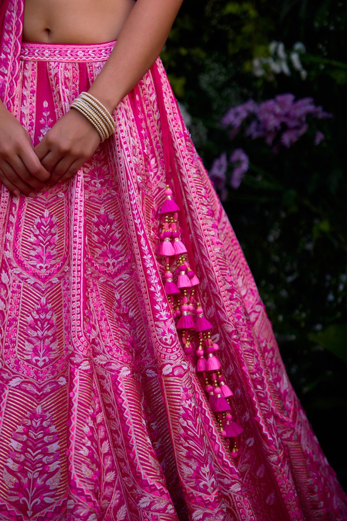 Fuschia Pink Lehenga Set