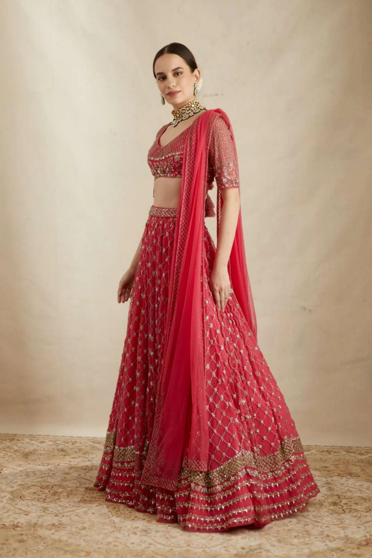 Sharbat Pink Heavy Lehenga Set