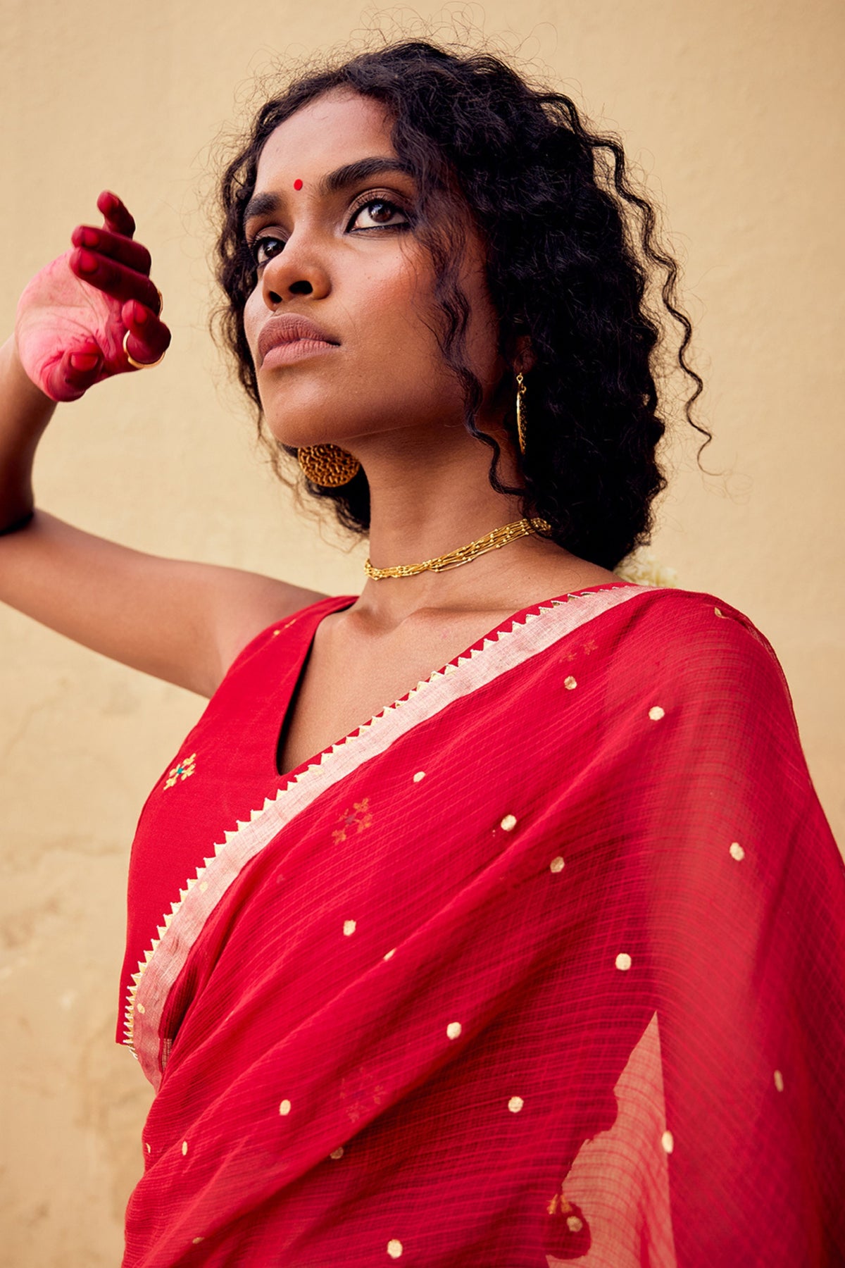 Maharani Saree in Red