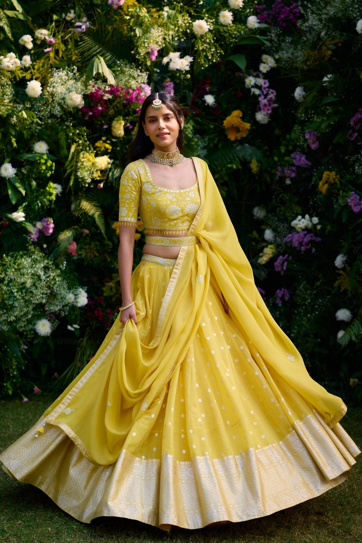 Daffodil Yellow Lehenga Set