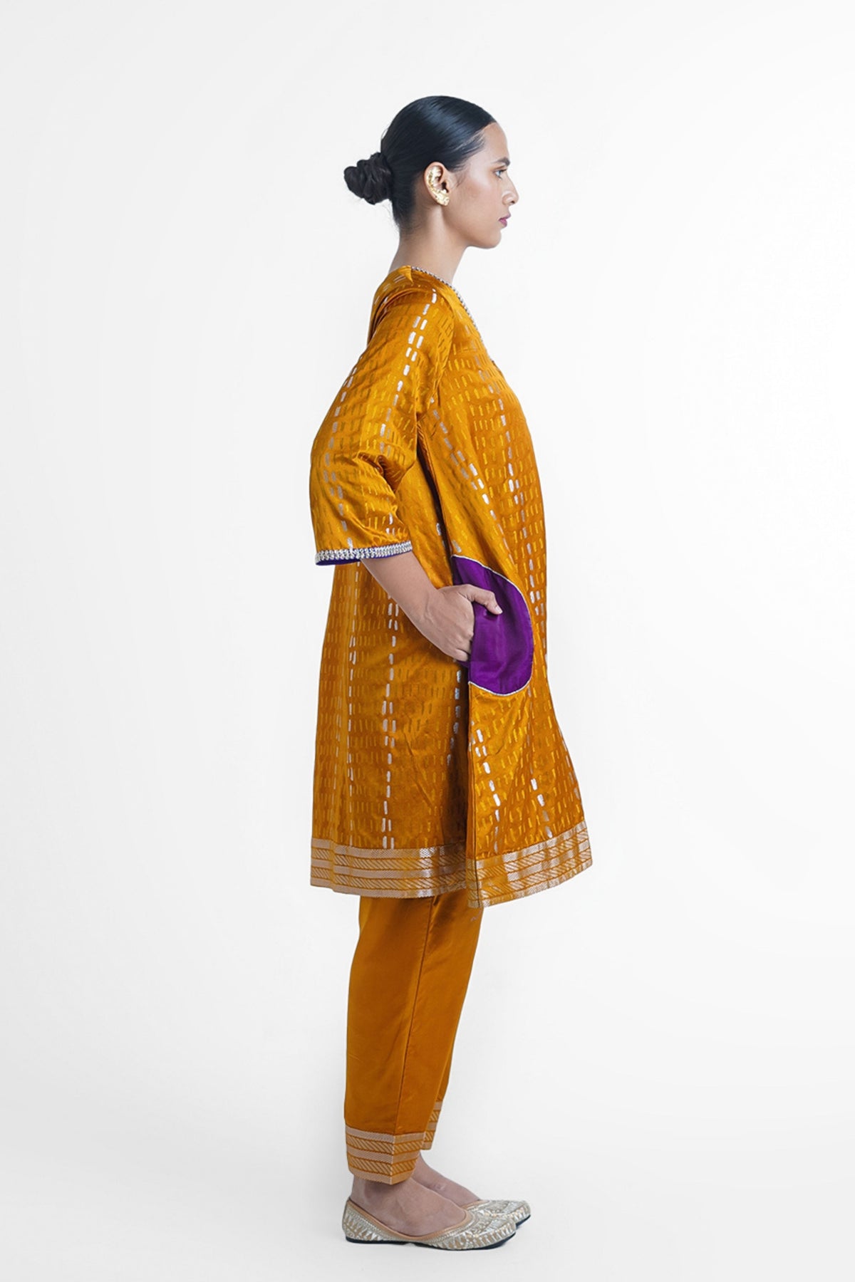 Mustard Raha Kurta Set