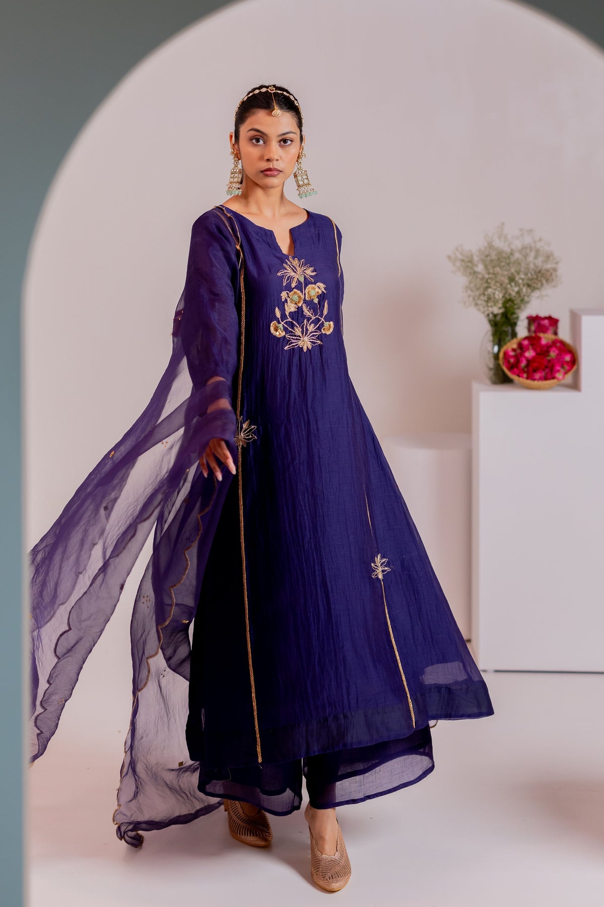 Aabroo Blue Kurta Set