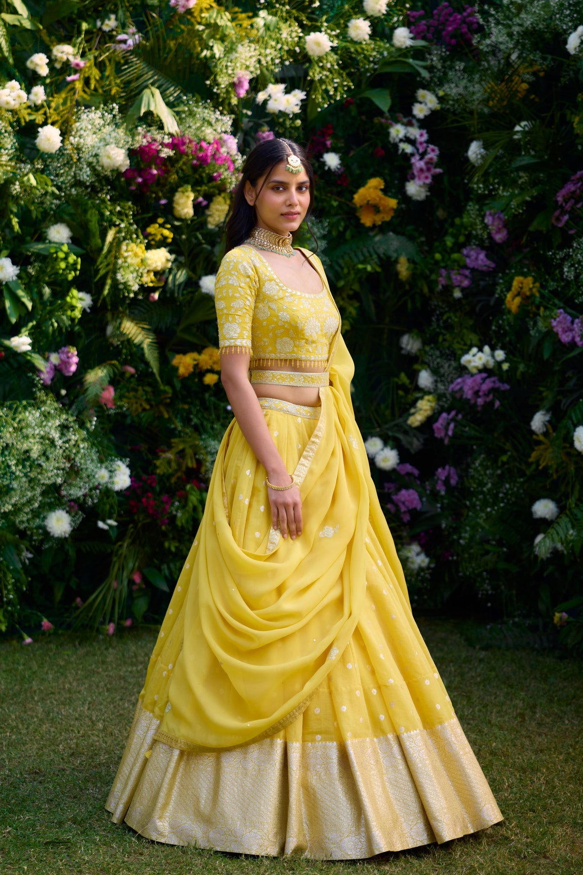 Daffodil Yellow Lehenga Set