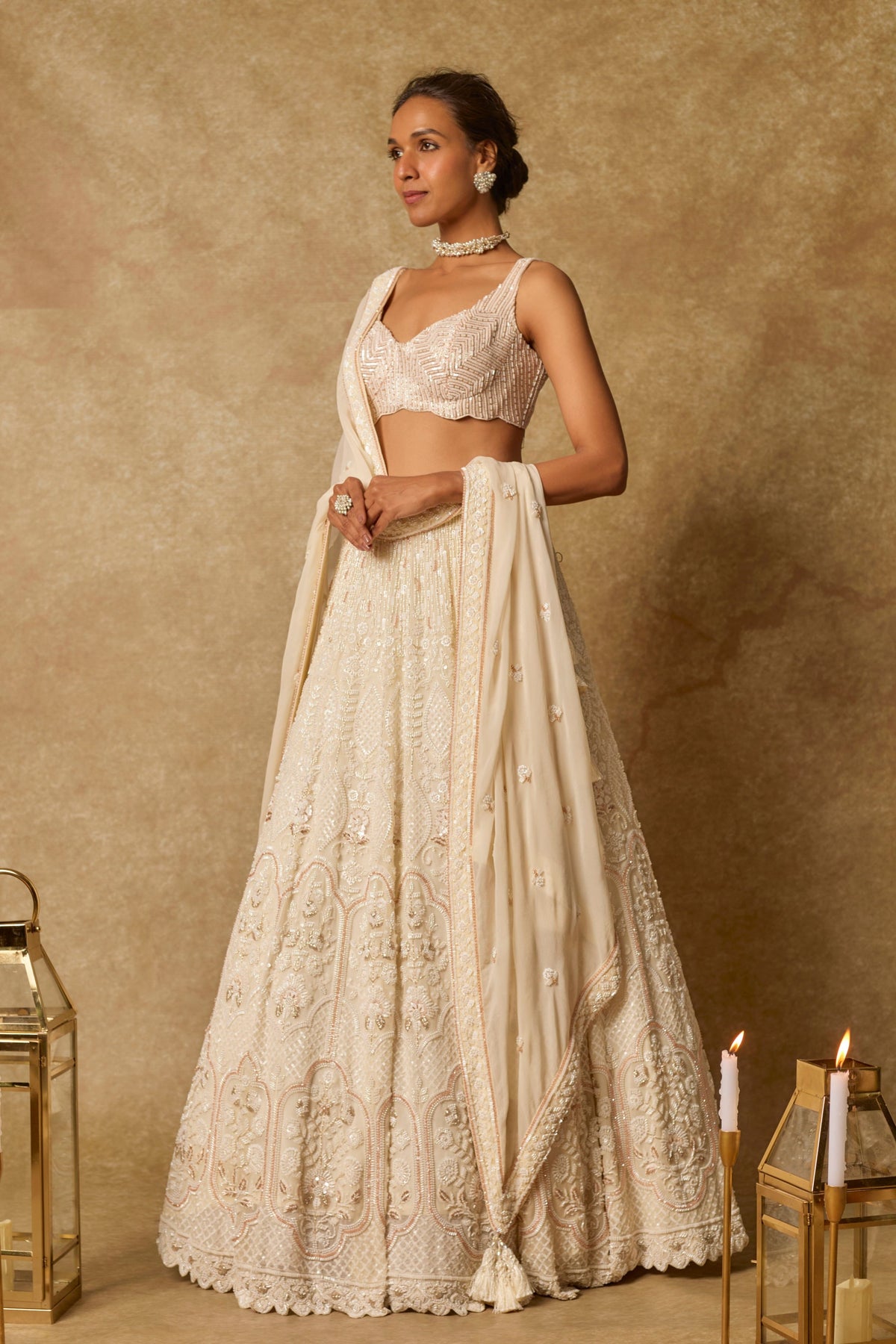 Butter Heavy Embroidered Lehenga Set