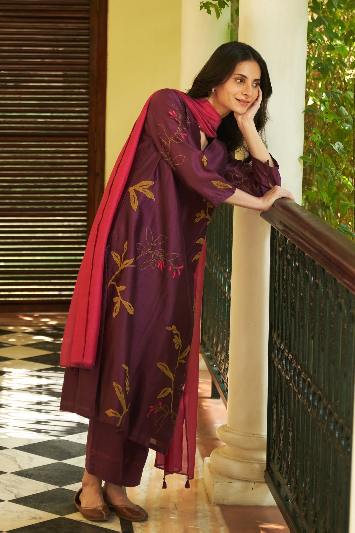 Amethyst Applique Kurta Set