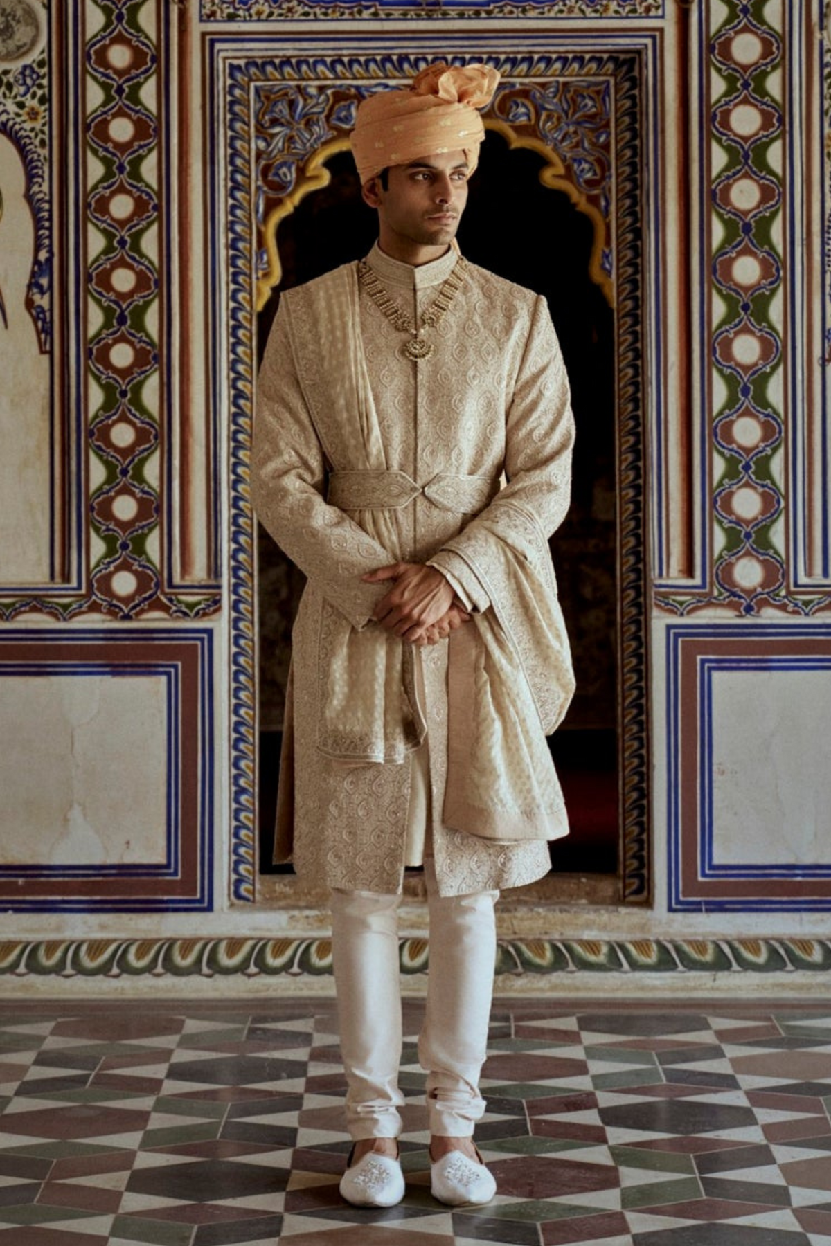 Mushroom Sherwani Set